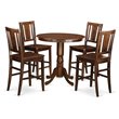 Atlin Designs 5-piece Wood Dining Table Set in Mahogany