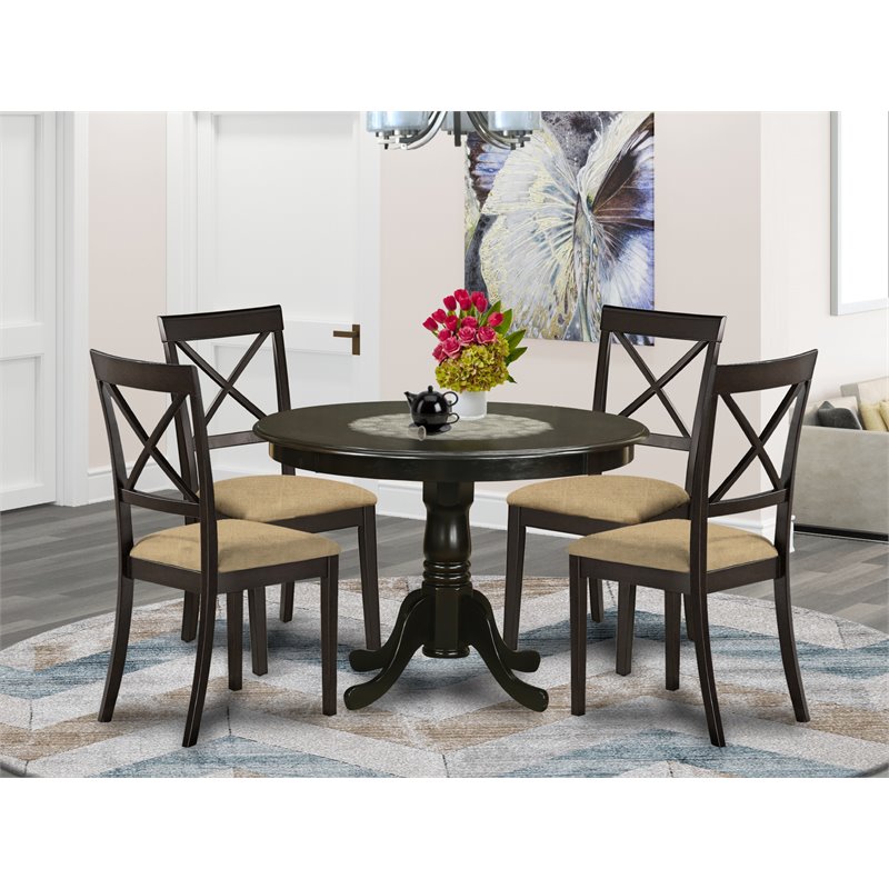 Atlin Designs 5-piece Dining Table and Chair Set in Cappuccino