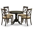 Atlin Designs 5-piece Dining Table and Chair Set in Cappuccino