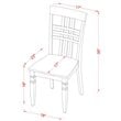 Atlin Designs 5-piece Wood Dinette Table Set in Linen White