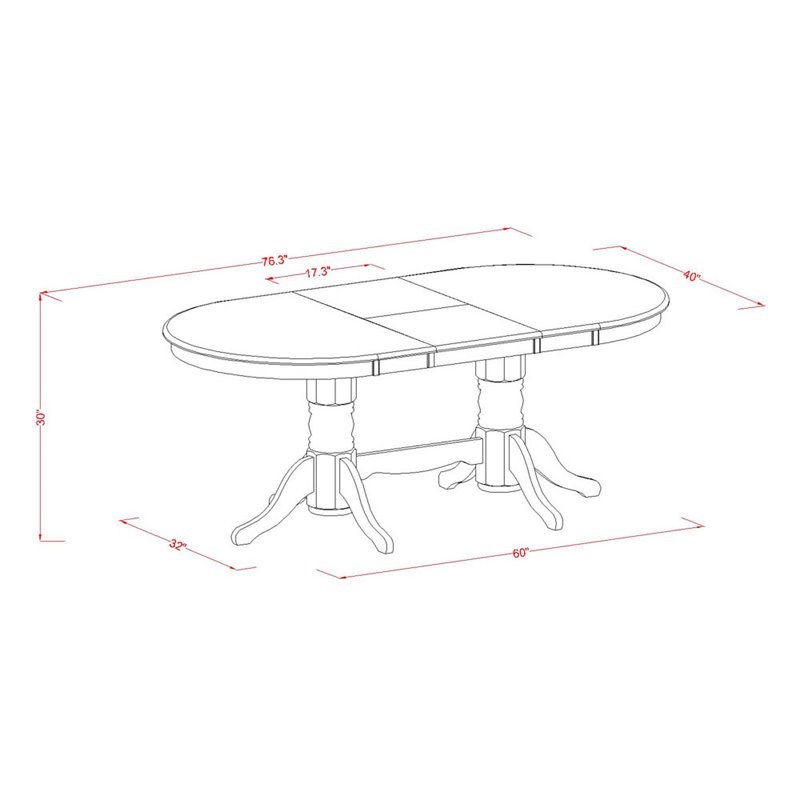 Atlin Designs 5-piece Wood Dining Table Set in Espresso