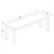 Atlin Designs 6-piece Dining Table Set with Bench in Cappuccino