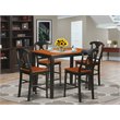Atlin Designs 5-piece Dining Set with Bar Stools in Black/Cherry