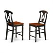 Atlin Designs 5-piece Dining Set with Bar Stools in Black/Cherry