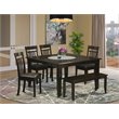 Atlin Designs 6-piece Wood Dinette Set in Cappuccino