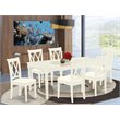 Atlin Designs 7-piece Wood Dinette Set in Linen White