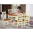 Atlin Designs 7-piece Wood Dining Table Set in Buttermilk/Cherry