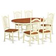 Atlin Designs 7-piece Wood Dining Table Set in Buttermilk/Cherry