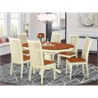Atlin Designs 7-piece Wood Dining Room Set in Buttermilk/Cherry