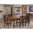 Atlin Designs 7-piece Wood Dining Room Set in Black/Cherry