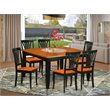 Atlin Designs 7-piece Dining Table and Chair Set in Black/Cherry