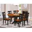 Atlin Designs 7-piece Wood Dinette Table Set in Black/Cherry