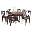 Atlin Designs 7-piece Dining Table and Chair Set in Black/Cherry