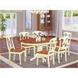 Atlin Designs 7-piece Wood Dining Table Set in Buttermilk/Cherry
