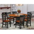 Atlin Designs 7-piece Wood Dining Set in Black/Cherry