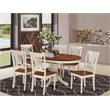 Atlin Designs 7-piece Wood Dining Room Set in Buttermilk/Cherry