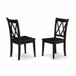 Atlin Designs 7-piece Wood Dining Room Table Set in Black