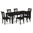Atlin Designs 7-piece Wood Dining Room Table Set in Black
