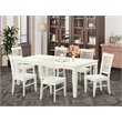 Atlin Designs 7-piece Wood Dining Set in Linen White