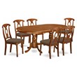 Atlin Designs 7-piece Dining Set with Cushion Seat in Brown