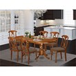 Atlin Designs 7-piece Dining Set with Cushion Seat in Brown