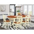 Atlin Designs 7-piece Wood Dining Table and Chair Set in Cherry