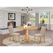Atlin Designs 3-piece Wood Dining Set in Oak/Light Fawn