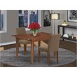 Atlin Designs 3-piece Wood Dining Set in Mahogany/Coffee