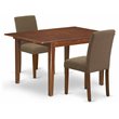 Atlin Designs 3-piece Wood Dining Set in Mahogany/Coffee