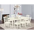 Atlin Designs 9-piece Wood Dinette Table Set in Linen White