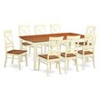 Atlin Designs 9-piece Wood Dining Table and Chair Set in Cherry