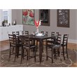 Atlin Designs 9-piece Wood Dining Set in Cappuccino