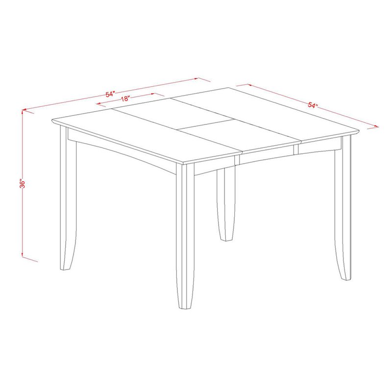 Atlin Designs 9-piece Wood Dining Set in Cappuccino