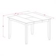 Atlin Designs 9-piece Wood Dining Set in Cappuccino