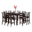 Atlin Designs 9-piece Wood Dining Set in Cappuccino