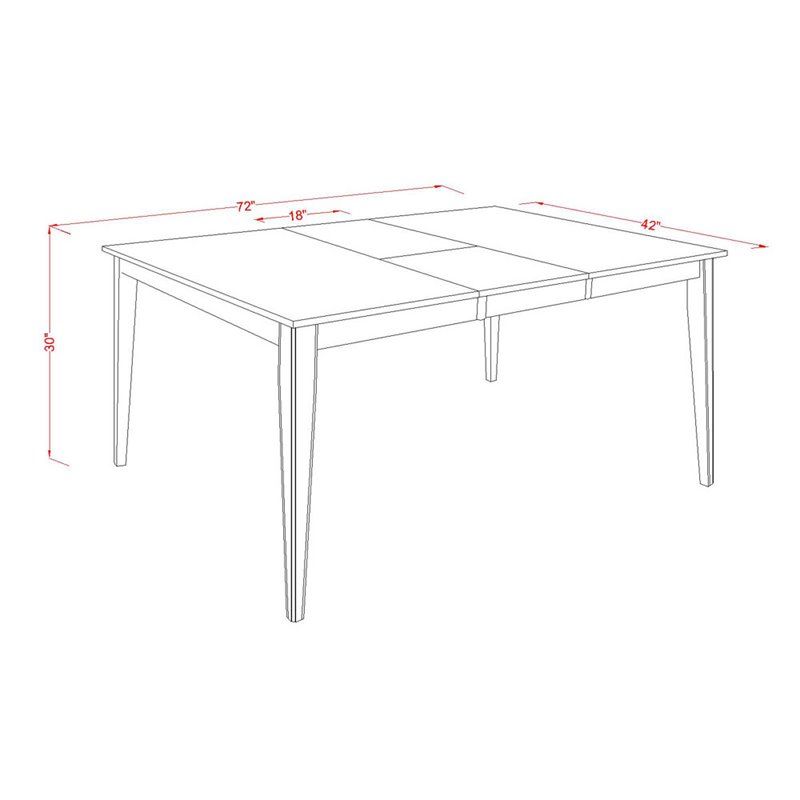 Atlin Designs 9-piece Wood Dining Table Set in Cappuccino