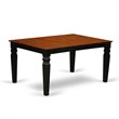 Atlin Designs 7-piece Wood Kitchen Table Set in Black/Cherry