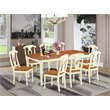 Atlin Designs 9-piece Wood Dining Table Set in Buttermilk/Cherry