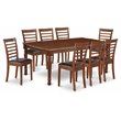 Atlin Designs 9-piece Wood Dining Set in Mahogany