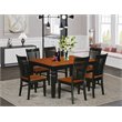 Atlin Designs 5-piece Wood Dining Set in Black/Cherry