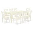 Atlin Designs 9-piece Dining Set with Linen Seat in White