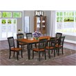 Atlin Designs 9-piece Wood Dining Table Set in Black/Cherry