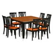 Atlin Designs 9-piece Wood Dining Room Table Set in Black/Cherry