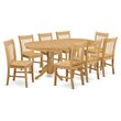 Atlin Designs Wood Oak Dining Table Oval Expandable 76