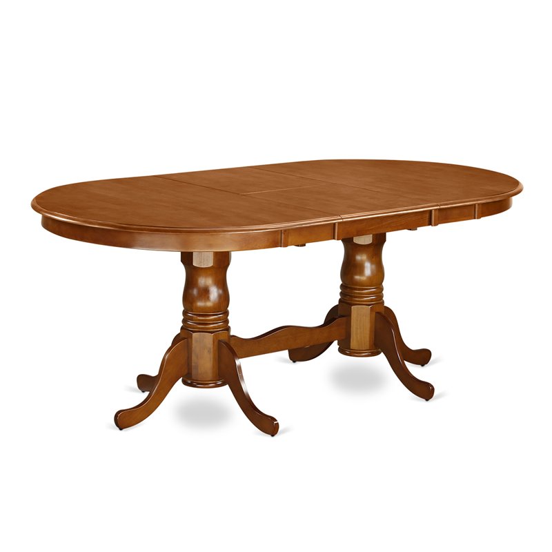 Atlin Designs 9-piece Dining Set with Linen Seat in Brown