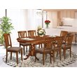 Atlin Designs 9-piece Dining Set with Fabric Seat in Brown