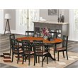 Atlin Designs 9-piece Wood Dining Table and Chair Set in Black