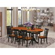 Atlin Designs 9-piece Wood Dining Set in Black/Cherry