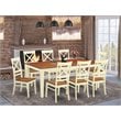 Atlin Designs 9-piece Wood Table and Dining Chair Set in Cherry