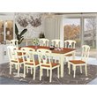 Atlin Designs 9-piece Wood Dinette Table and Chair Set in Cherry